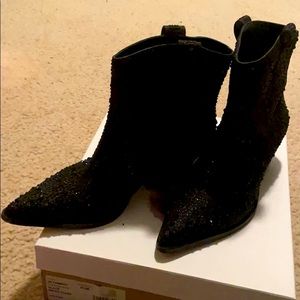 Jessica Simpson Western Rhinestone Heels